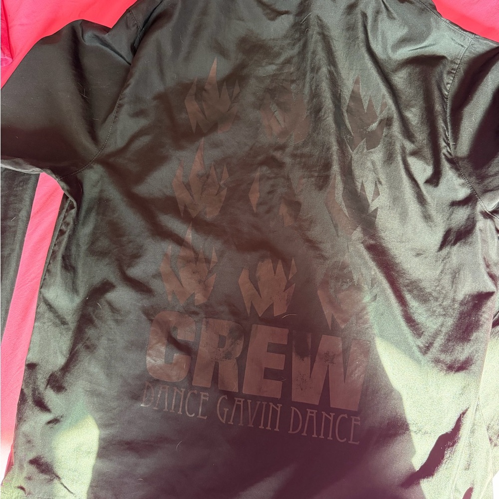 EXCLUSIVE CREW ONLY Dance Gavin Dance black on black windbreaker with